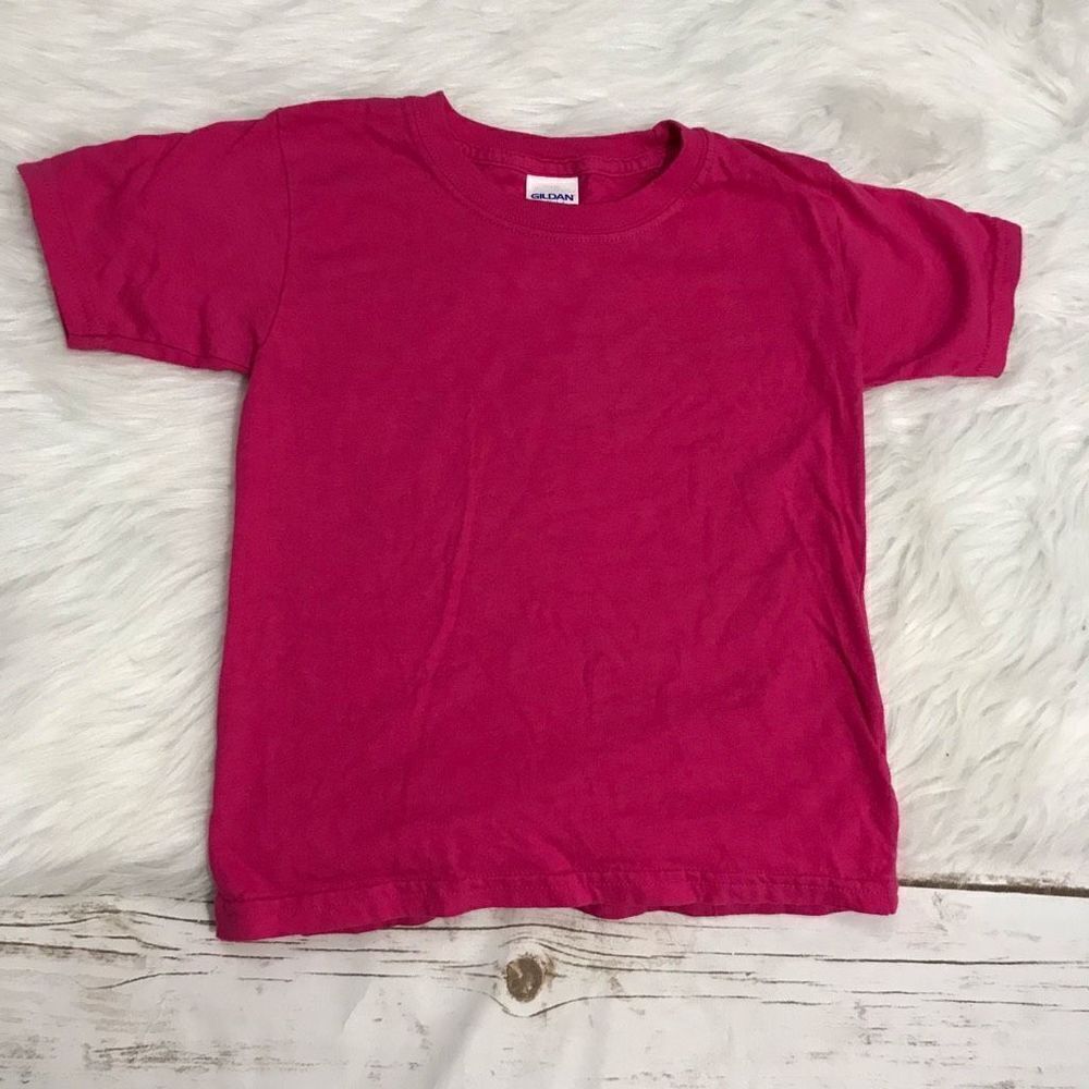 NWoT D Gildan Cotton Pink Short Sleeve T-Shirt size 5T‎ New